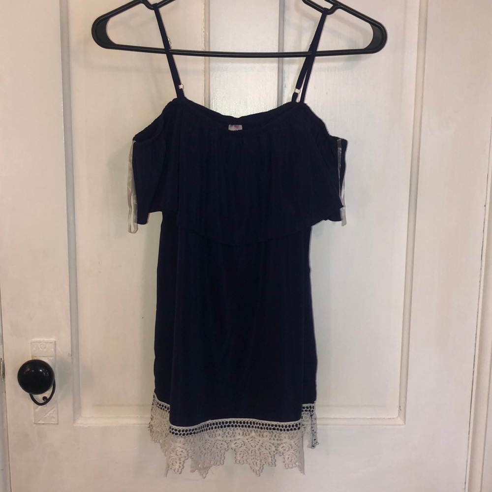 Cute cold shoulder top